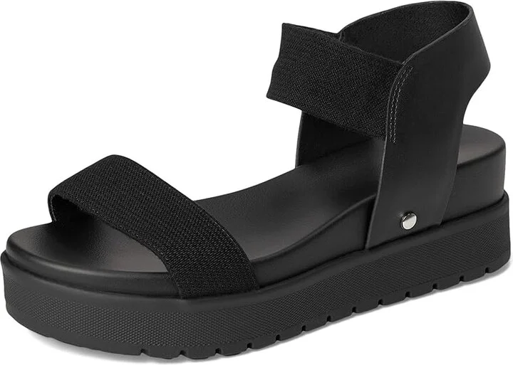 MIA Junia Women's Wedge Shoes Black : 8.5 M, Faux Leather - Image 5