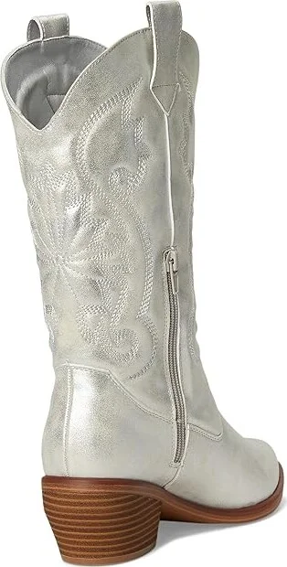 MIA Kelsha Women's Boots Silver : 7 M, Leather - Image 4