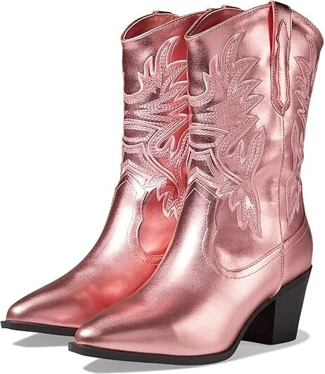 MIA Kendra Cowboy Women's Boots Pink : 6 M, Synthetic