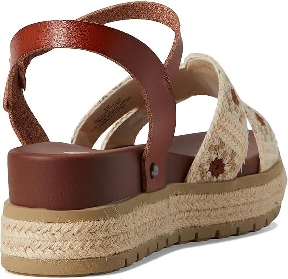 MIA Keva Women's Wedge Shoes Cognac/Bone : 8 M, Faux Leather - Image 4