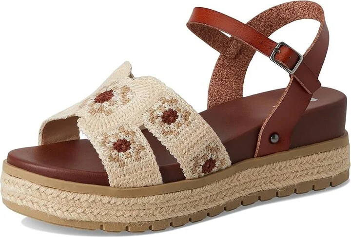 MIA Keva Women's Wedge Shoes Cognac/Bone : 8 M, Faux Leather - Image 5