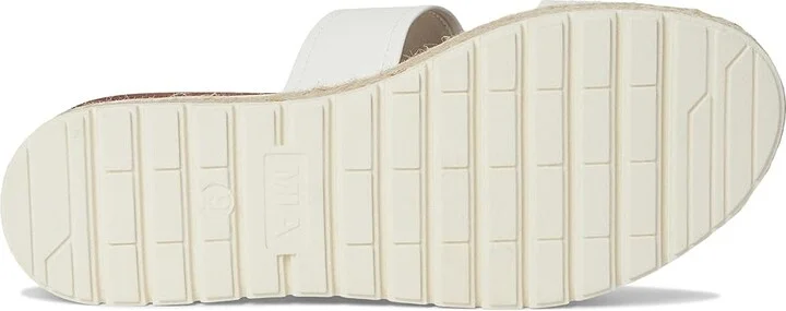 MIA Kika-P Women's Wedge Shoes White : 8.5 M, Faux Leather - Image 3