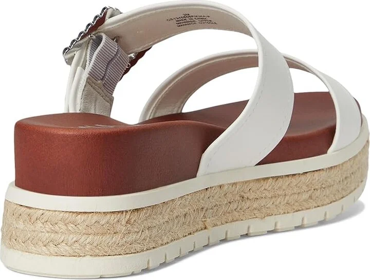 MIA Kika-P Women's Wedge Shoes White : 8.5 M, Faux Leather - Image 4