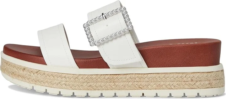 MIA Kika-P Women's Wedge Shoes White : 8.5 M, Faux Leather - Image 6