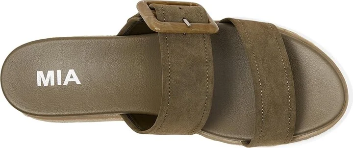 MIA Kika Women's Dress Sandals Khaki : 7.5 M, Faux Leather - Image 2