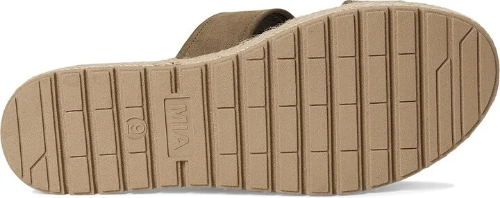 MIA Kika Women's Dress Sandals Khaki : 7.5 M, Faux Leather - Image 3