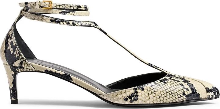 Mia Kitten Heel Pointed Toe T-Strap Pump - Image 4