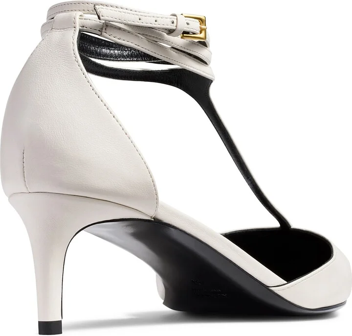 Mia Kitten Heel Pointed Toe T-Strap Pump - Image 3