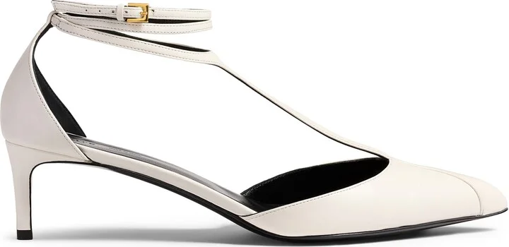 Mia Kitten Heel Pointed Toe T-Strap Pump - Image 4