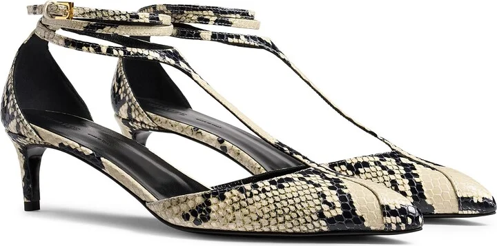 Mia Kitten Heel Pointed Toe T-Strap Pump