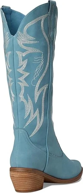 MIA Kyd Cowboy Women's Boots Dusty Turq/Ivory : 9 M, Synthetic - Image 4