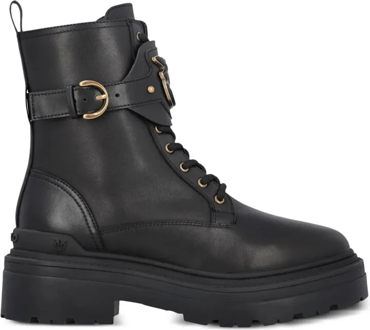Mia leather combat boots