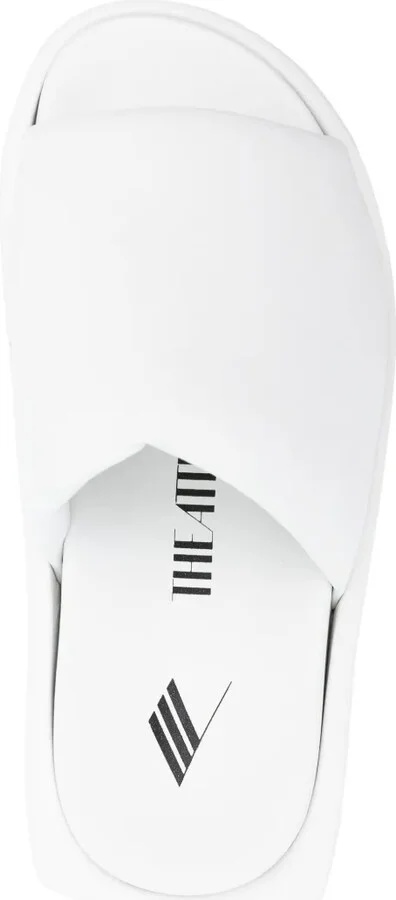 Mia leather flatform slides - Image 4