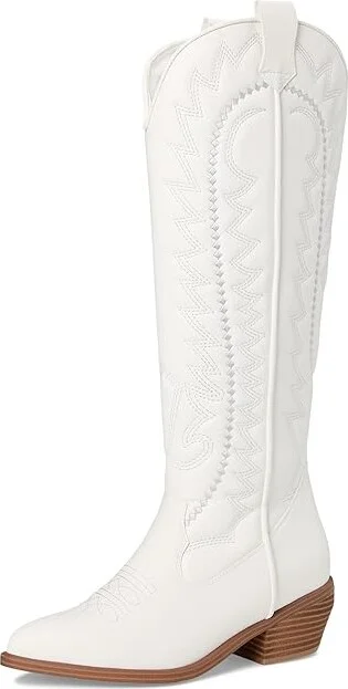 MIA Locklyn Cowboy Women's Boots White/Silver : 6.5 M, Synthetic - Image 5