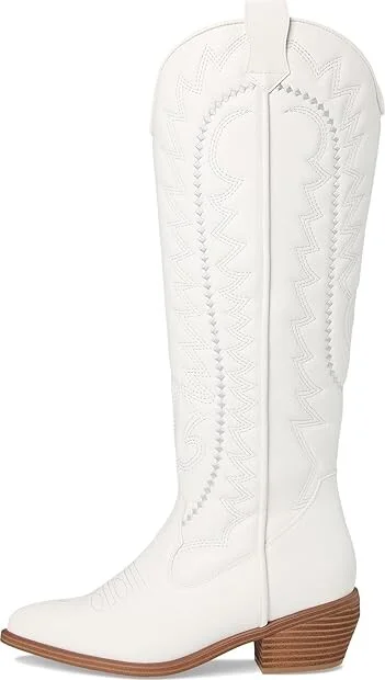 MIA Locklyn Cowboy Women's Boots White/Silver : 6.5 M, Synthetic - Image 6