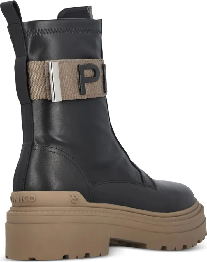 Mia logo-strap ankle boots - Image 3