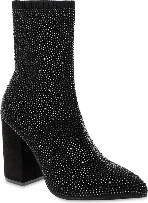 MIA Magdalena Women's Boots Black : 9 M, Leather/Suede