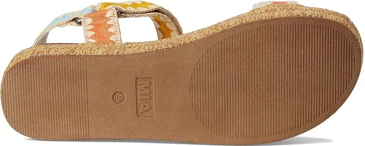 MIA Malti Women's Wedge Shoes Coral/Blu/Yellow : 6.5 M, Synthetic - Image 3