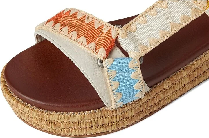 MIA Malti Women's Wedge Shoes Coral/Blu/Yellow : 6.5 M, Synthetic - Image 7