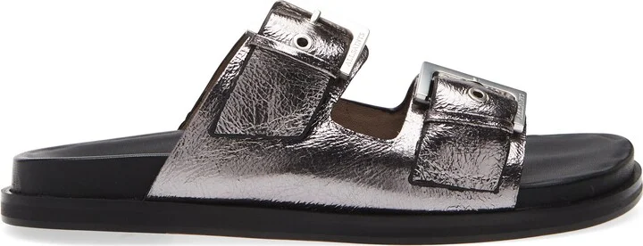 Mia Metallic Strap Sandal - Image 4