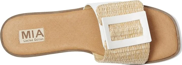 MIA MLE-Barbados Women's Sandals Natural/White : 6 M, Leather - Image 2