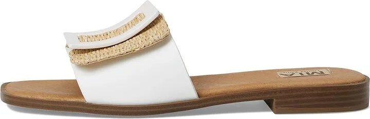 MIA MLE-Barbados Women's Sandals Natural/White : 6 M, Leather - Image 6