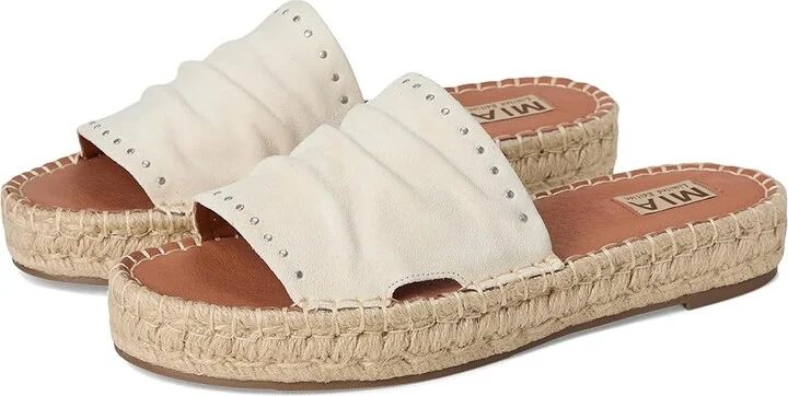 MIA MLE-Dahya Women's Wedge Shoes Bone : 8.5 M, Suede