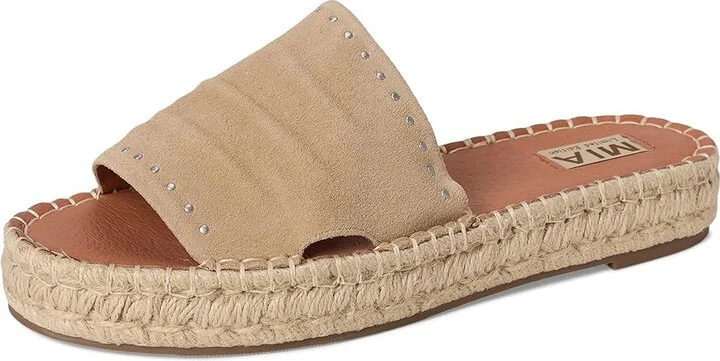 MIA MLE-Dahya Women's Wedge Shoes Natural : 9 M, Suede - Image 5