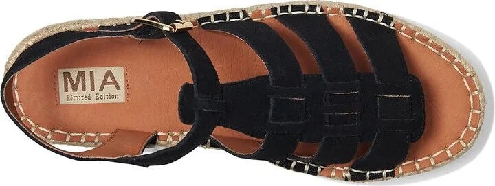MIA MLE-Danette Women's Wedge Shoes Black : 7.5 M, Suede - Image 2