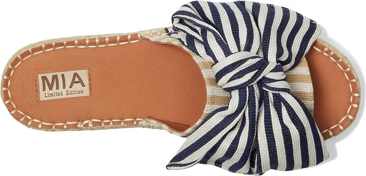 MIA MLE-Danielle Women's Dress Sandals Navy/Natural : 6.5 M, Canvas - Image 2