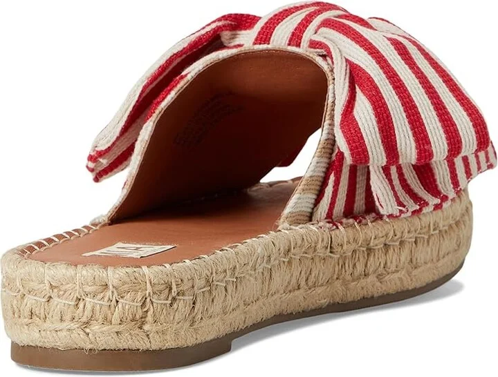 MIA MLE-Danielle Women's Dress Sandals Red/Natural : 8 M, Canvas - Image 4