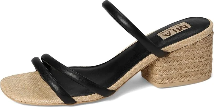 MIA MLE-Inara-L Women's Dress Sandals Black : 8 M, Leather - Image 5