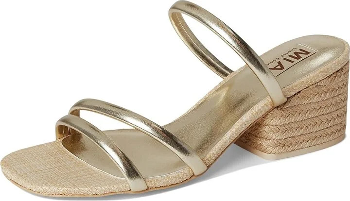 MIA MLE-Inara-L Women's Dress Sandals Gold : 8 M, Leather - Image 5