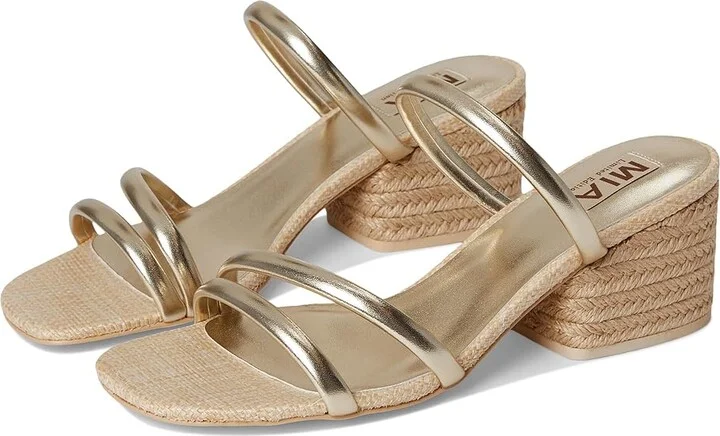 MIA MLE-Inara-L Women's Dress Sandals Gold : 8 M, Leather