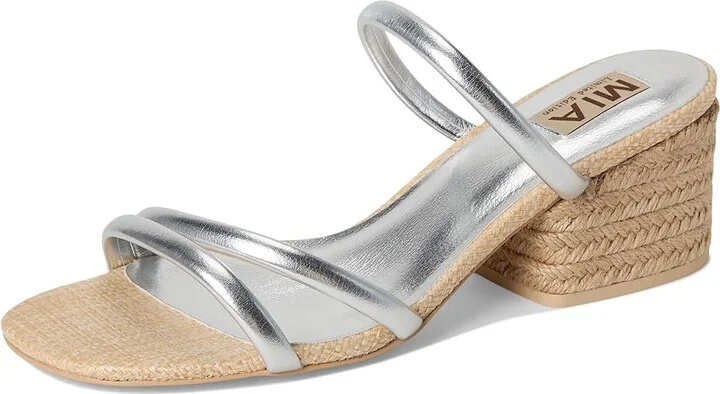 MIA MLE-Inara-L Women's Dress Sandals Silver : 6 M, Leather - Image 5