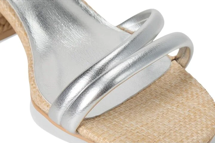 MIA MLE-Inara-L Women's Dress Sandals Silver : 6 M, Leather - Image 7
