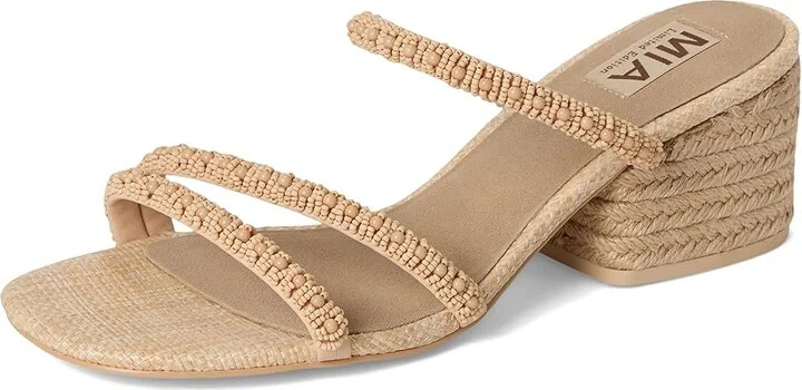 MIA MLE-Inara Women's Dress Sandals Natural : 8 M, Leather - Image 5