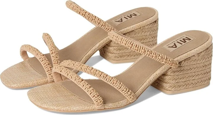 MIA MLE-Inara Women's Dress Sandals Natural : 8 M, Leather