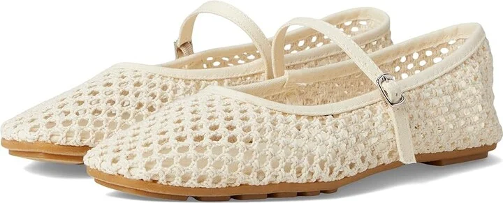 MIA MLE-Kora Women's Flat Shoes Natural : 6 M, Leather/Polyester