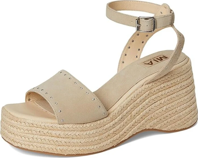 MIA MLE-Pascha Women's Wedge Shoes Sand : 8 M, Suede/Synthetic - Image 5