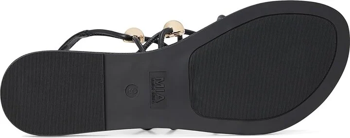 MIA MLE-Teagen Women's Wedge Shoes Black : 6.5 M, Leather - Image 3