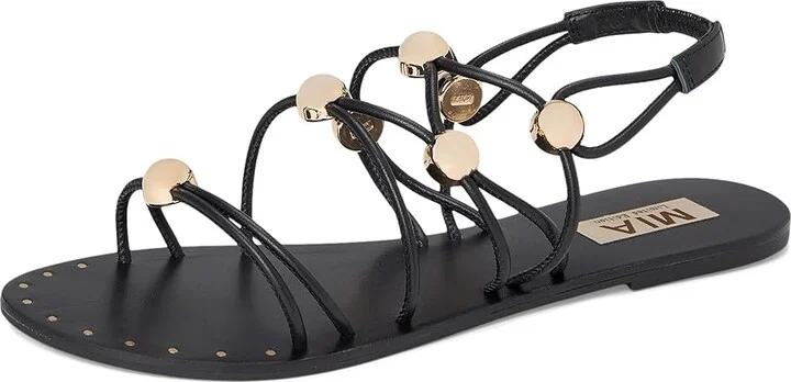 MIA MLE-Teagen Women's Wedge Shoes Black : 6.5 M, Leather - Image 5