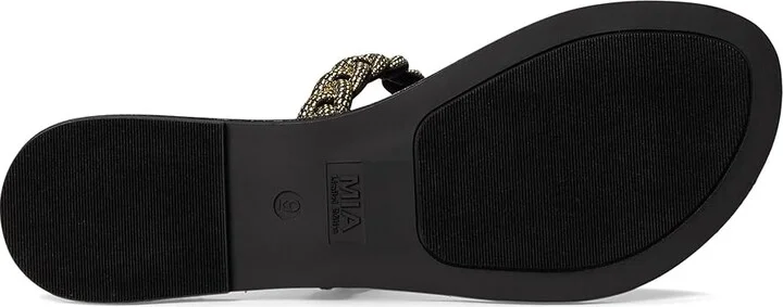 MIA MLE-Toya Women's Sandals Black : 9 M, Leather - Image 3