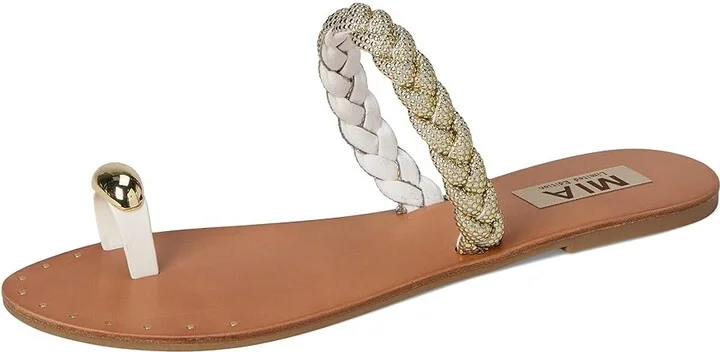 MIA MLE-Toya Women's Sandals White : 8 M, Leather - Image 5