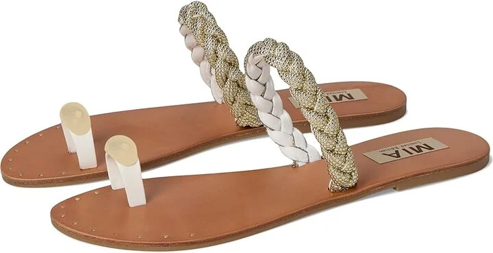 MIA MLE-Toya Women's Sandals White : 8 M, Leather