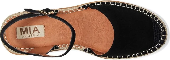 MIA MLE-Verona Women's Wedge Shoes Black : 9 M, Leather - Image 2