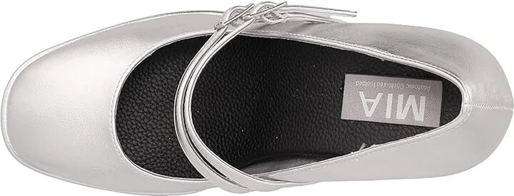 MIA Neela High Women's Heels Silver : 7.5 M, Leather - Image 2