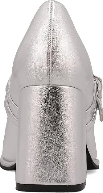 MIA Neela High Women's Heels Silver : 7.5 M, Leather - Image 4