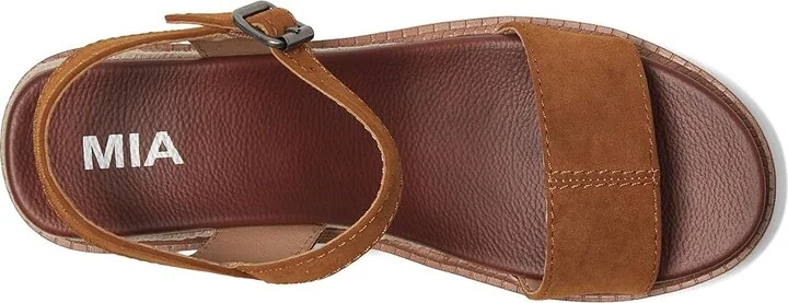 MIA Ophidia Women's Wedge Shoes Cognac : 9 M, Suede - Image 2