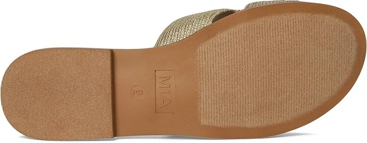 MIA Perri Women's Sandals Soft Gold : 6 M, Faux Leather - Image 3